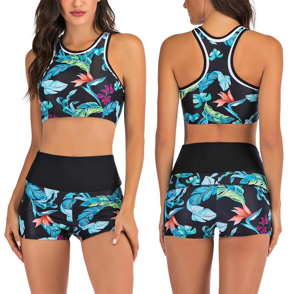 Shorts - Y2K Bikini Wanita Tankini dengan Celana