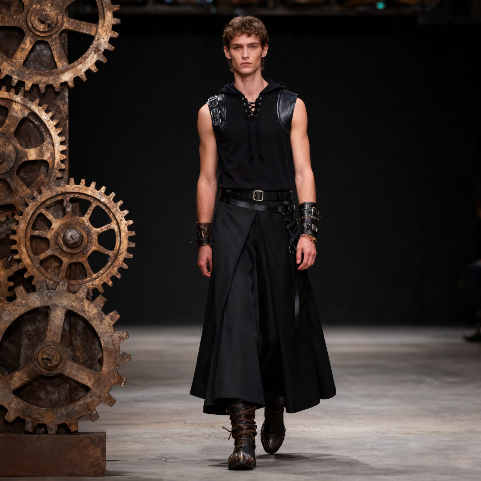 Medieval Gothic Lace Up Pirate Shirt - Kemeja Bajak Laut Abad Pertengahan untuk