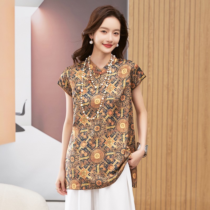 Blus Wanita Lengan Pendek Kera - Shirts ulasan dan harga