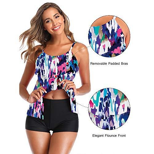 Bikini Wanita Motif Bunga Tank - Shorts ulasan dan harga