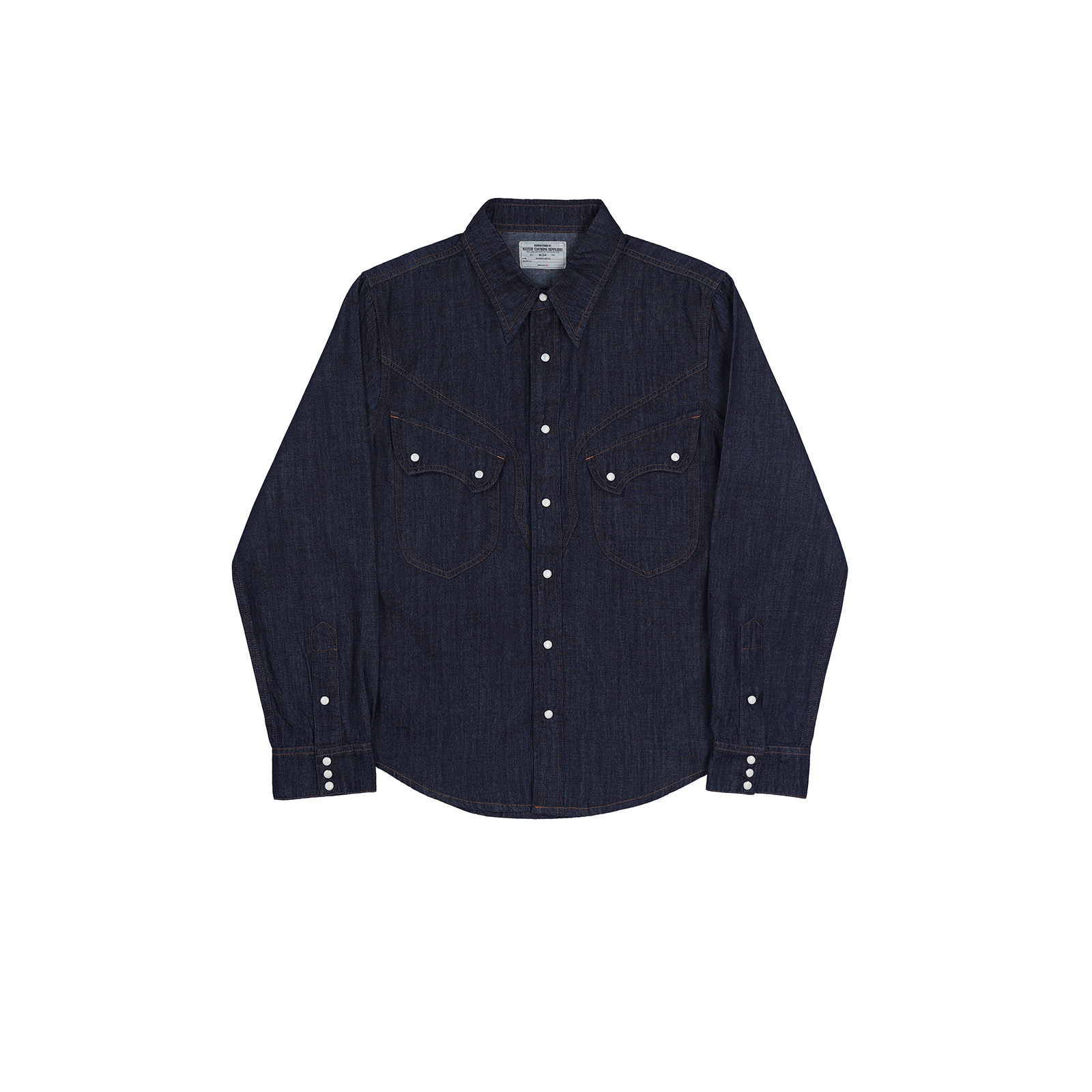 Kemeja Koboi Barat Sederhana K - Mens Western Denim Pearl Snap Shirt ulasan dan harga