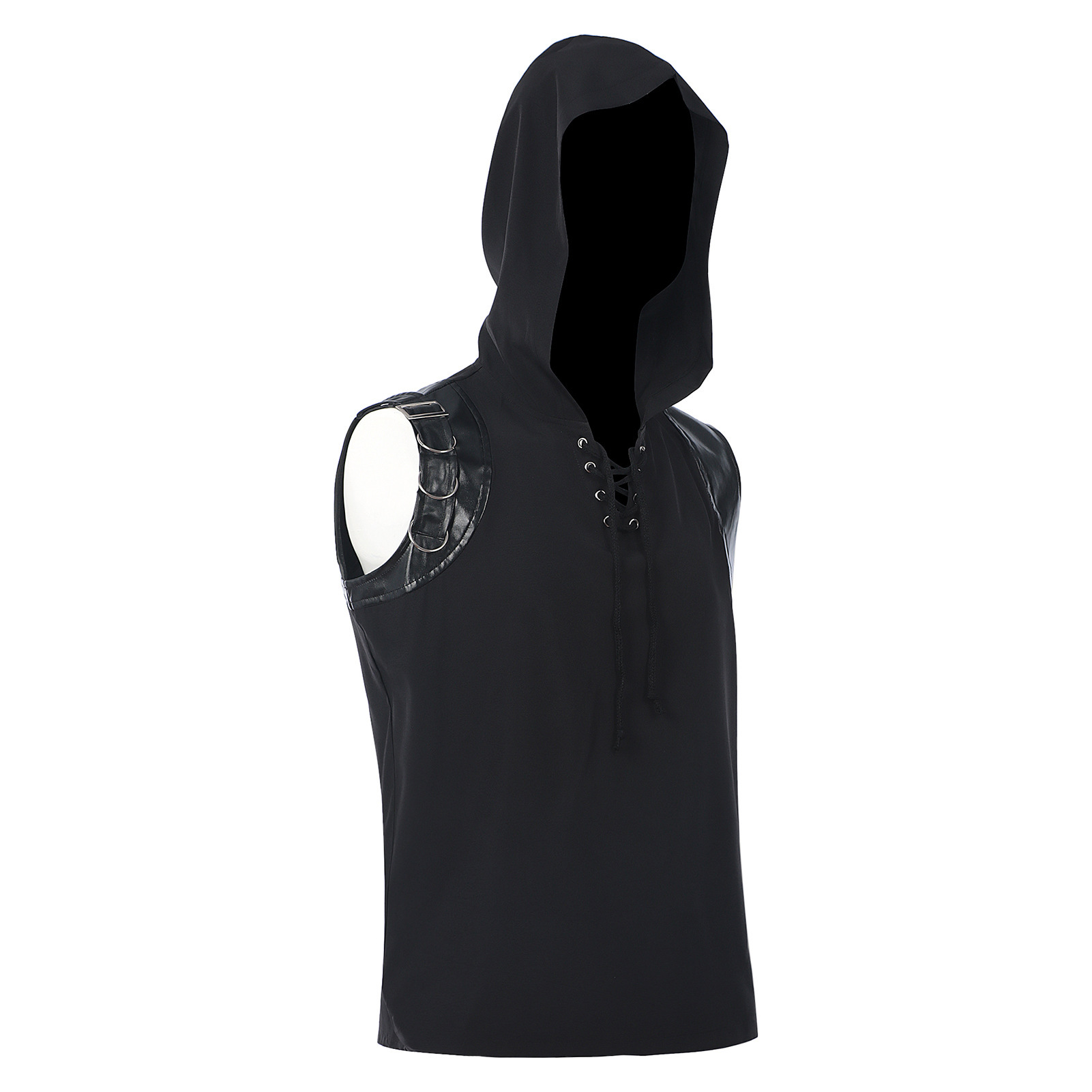 Kemeja Bajak Laut Abad Perteng - Medieval Gothic Lace Up Pirate Shirt ulasan dan harga
