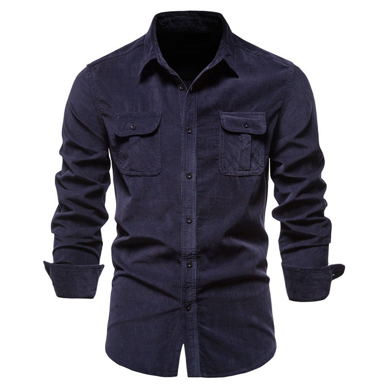Jaket Kemeja Korduroi Warna So - Corduroy Button Up Shirt Men ulasan dan harga