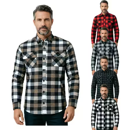 Kemeja Flanel Taktis Amikaji P - Flannel Plaid Shirt Heavy Weight ulasan dan harga