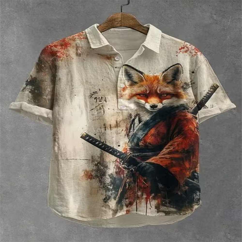 Kemeja Polo Lengan Pendek Pria - Vintage Hawaiian Floral Shirt ulasan dan harga
