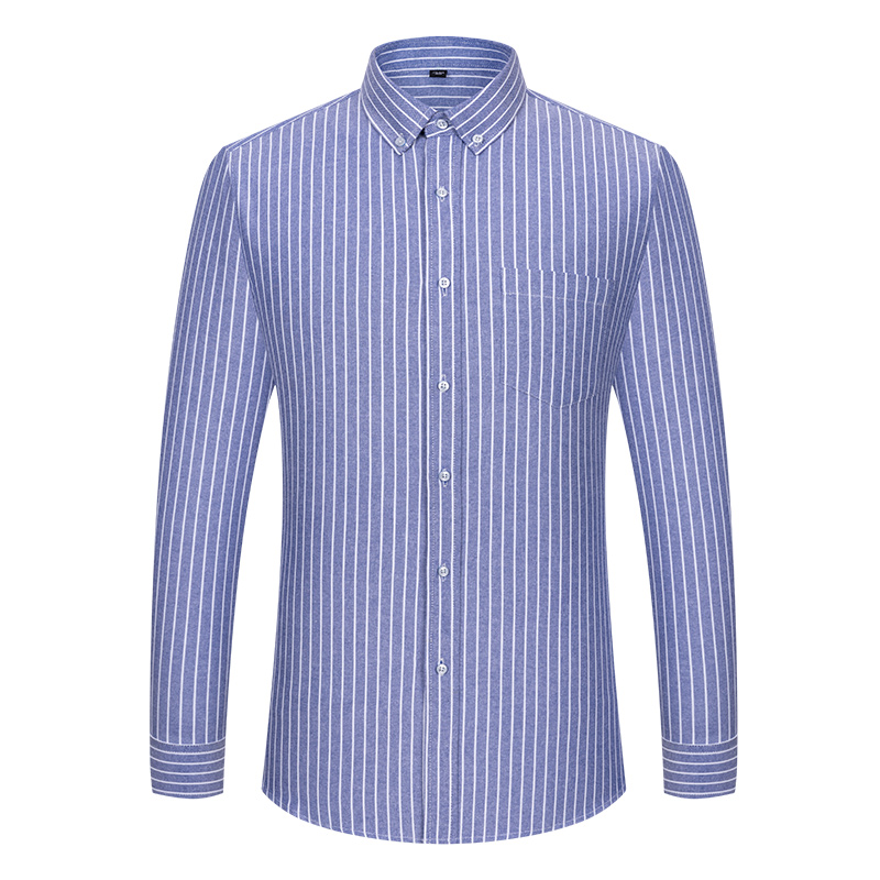 Kemeja Pria Oxford Lengan Panj - Oxford Cotton Casual Shirt Business ulasan dan harga