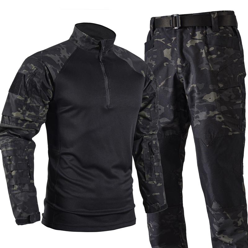 Set Seragam Tempur Taktis Pria - Tactical Military Shirt Cargo ulasan dan harga